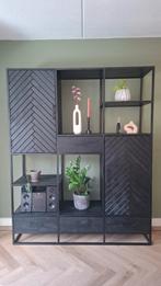 Mangohouten Vakkenkast Sienna XXL - Zwart, Ophalen, Zo goed als nieuw