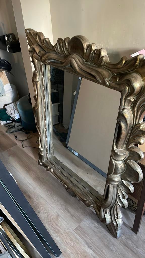 Spiegel, Huis en Inrichting, Woonaccessoires | Spiegels, Ophalen, Zo goed als nieuw, Rechthoekig, Minder dan 100 cm