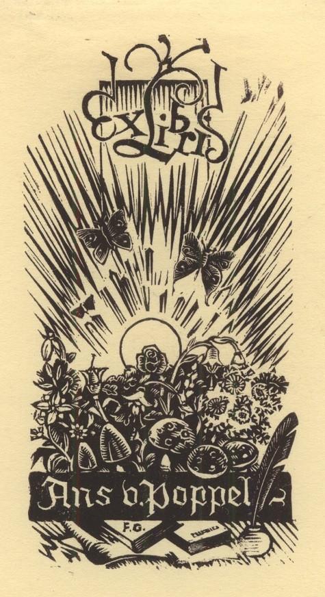0588 Ex Libris Nederland : Harry Corvers, 1945, Antiek en Kunst, Kunst | Etsen en Gravures, Verzenden