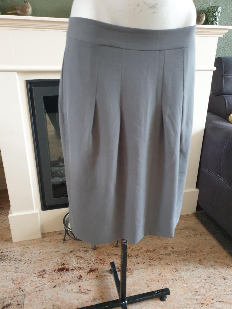 Sylvia Heise prachtige grijze rok mt 42 L, Sylvia Heise, Verzenden, Maat 42/44 (L), Zo goed als nieuw