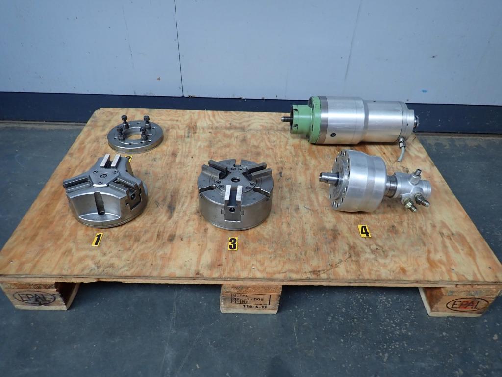 CNC klauwplaten , trek / duw unit Forkardt , Kitagawa, Doe-het-zelf en Verbouw, Draaibanken, Niet ingevuld, Gebruikt, Niet ingevuld