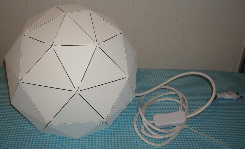 Tafellamp Lucide Otona wit - nieuwstaat metaal, Huis en Inrichting, Ophalen of Verzenden, Zo goed als nieuw, Metaal, Minder dan 50 cm