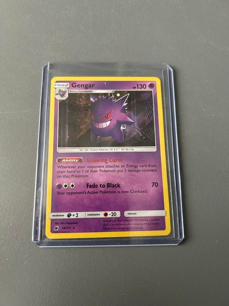 Gengar 38/111 HOLO - Pokémon Kaart, Ophalen of Verzenden, Zo goed als nieuw, Losse kaart, Foil