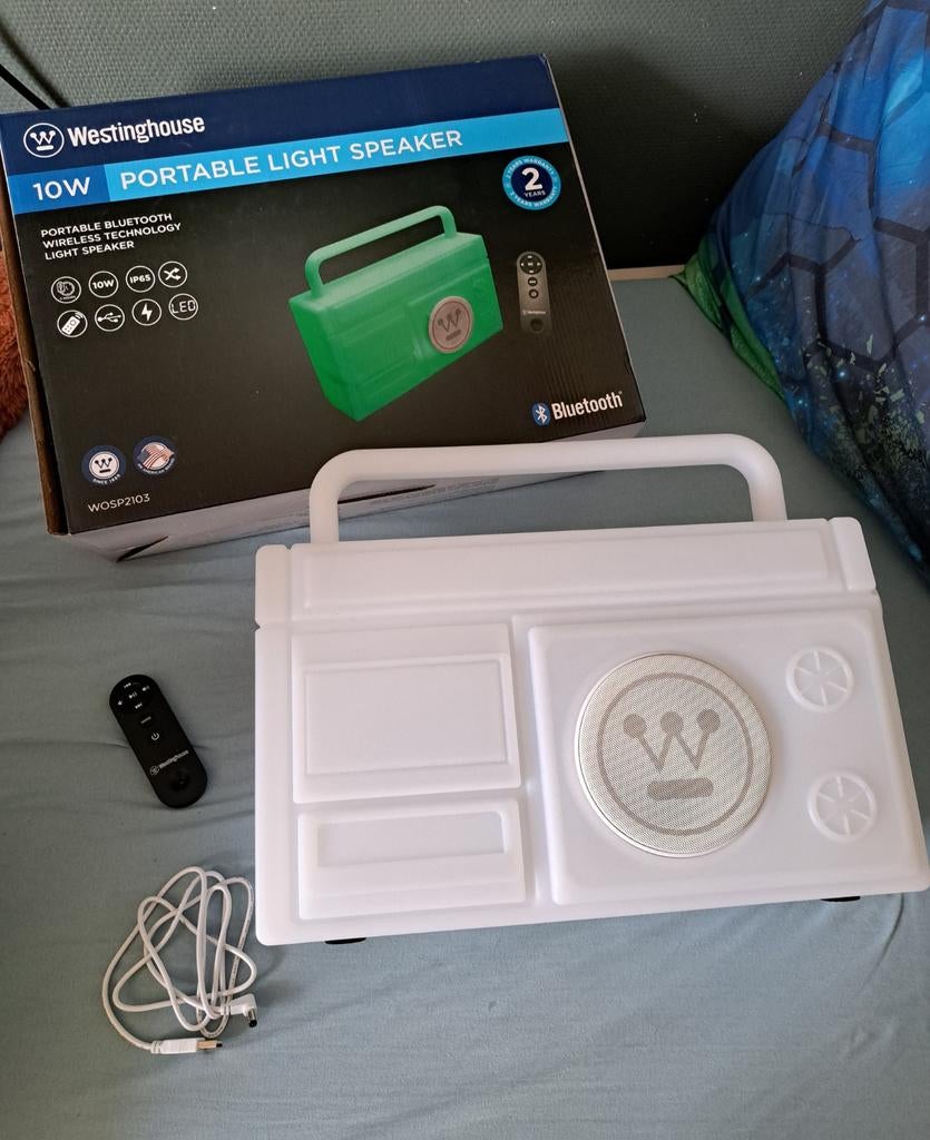 Westinghouse draagbare lichtluidspreker 10W, Ophalen of Verzenden, Zo goed als nieuw