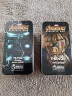 Marvel Avengers Infinity War Metalen Beelden Thor & Thanos, Ophalen of Verzenden, Gebruikt