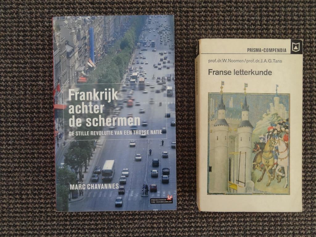 2 boeken over frankrijk; Franse letterkunde, Noomen,Tans, Verzenden, Gelezen, Europa