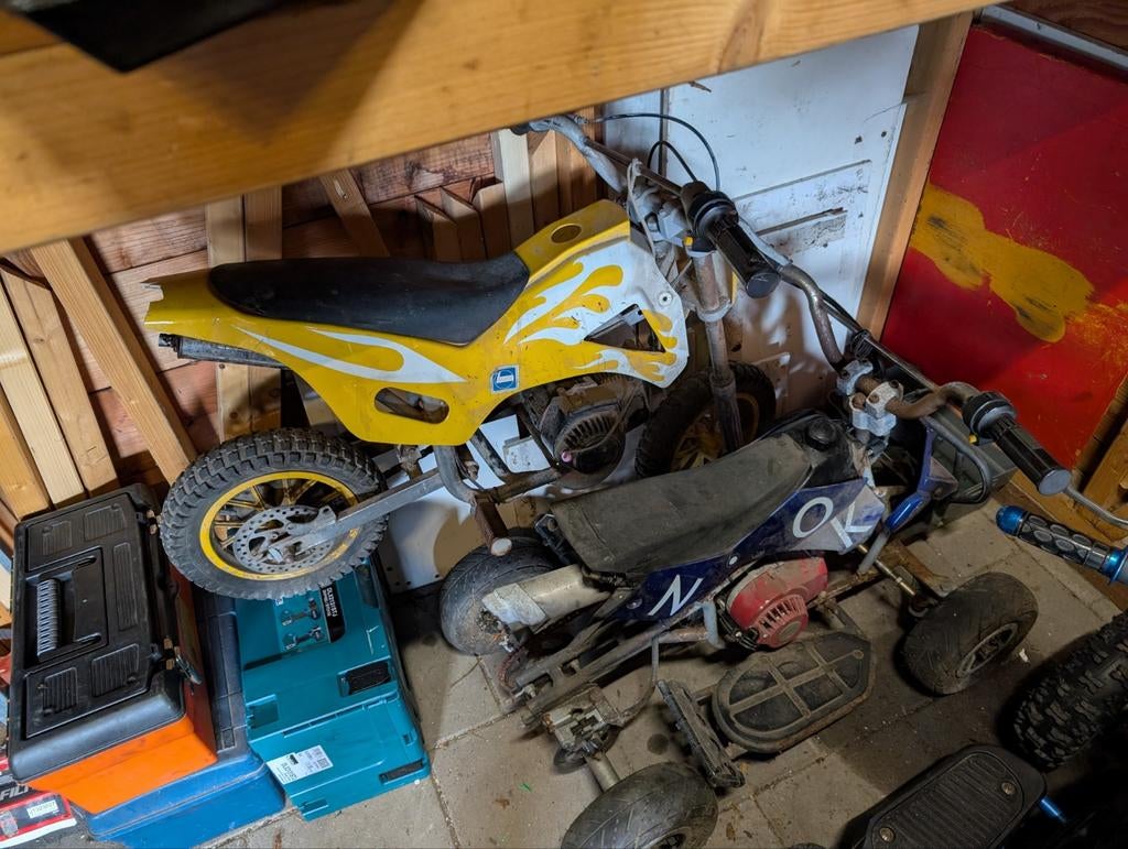 49cc Mini Quad en Mini Crossmotor - Projecten, Ophalen of Verzenden, Gebruikt, Minibike