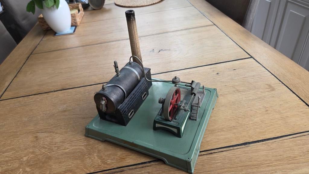 Oude Fleischmann stoommachine oud blikken speelgoed, Antiek en Kunst, Antiek | Speelgoed, Verzenden