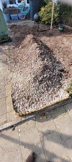 Wit en grijs grind/kiezels voor tuin, ca. 20m2, gratis, Tuin en Terras, Grind, Keien en Split, Ophalen of Verzenden, Gebruikt
