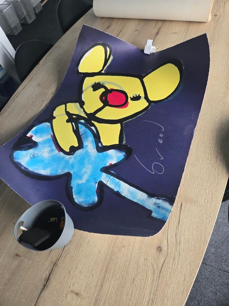 Herman Brood Zeefdruk 'Beertje' - Ongelijst, Antiek en Kunst, Ophalen