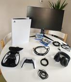 Complete PS5 Set + 240Hz Monitor + DualSense Edge + Headset, Ophalen, Zo goed als nieuw