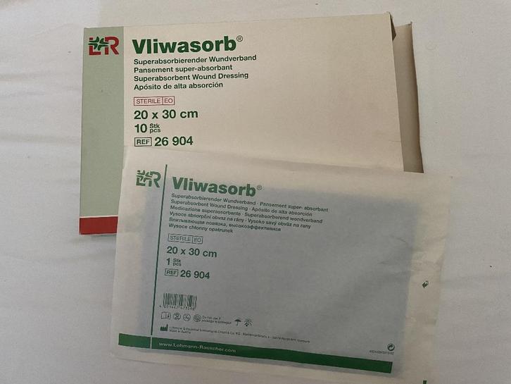 Vliwasorb absorberend gaaskompres, 20cm x 30cm, Diversen, Verpleegmiddelen, Ophalen of Verzenden
