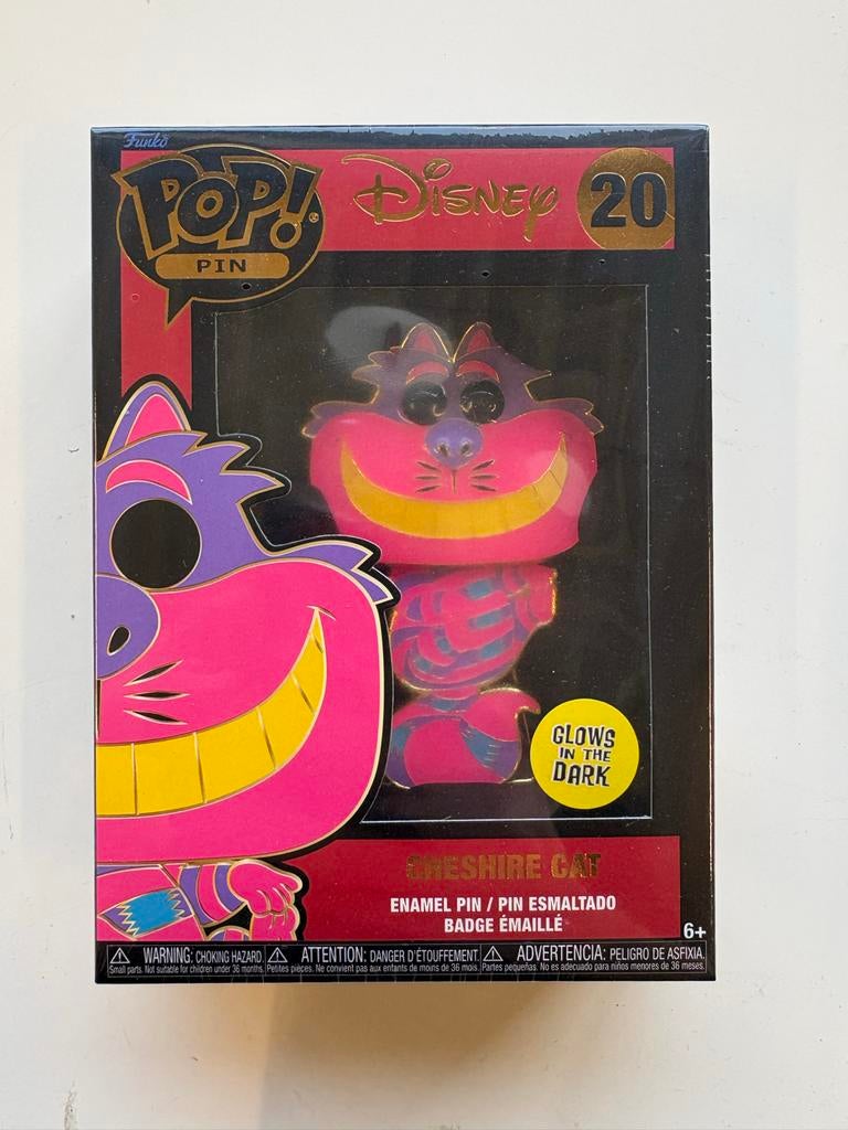 Funko Pop! Pin Disney Cheshire Cat Glow in the Dark, Verzamelen, Ophalen of Verzenden, Overige figuren, Nieuw, Overige typen