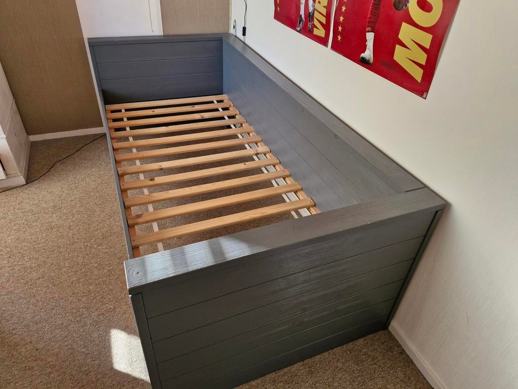 Houten eenpersoonsbed Dennis (woood), Ophalen, Gebruikt, Eenpersoons, 80 cm