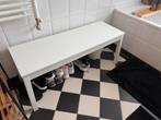 Wit (bijzet) bankje ikea, Huis en Inrichting, Tafels | Sidetables, Ophalen, 100 tot 150 cm, Zo goed als nieuw, 25 tot 50 cm