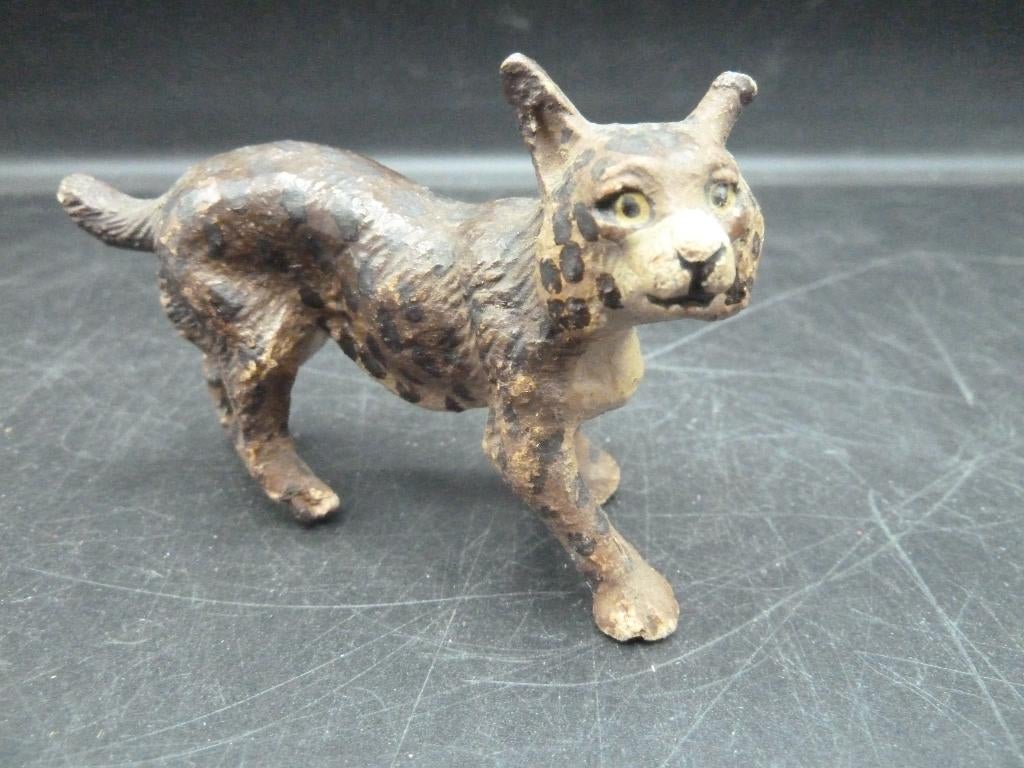 Antieke elastolin cheetah, Antiek en Kunst, Ophalen of Verzenden