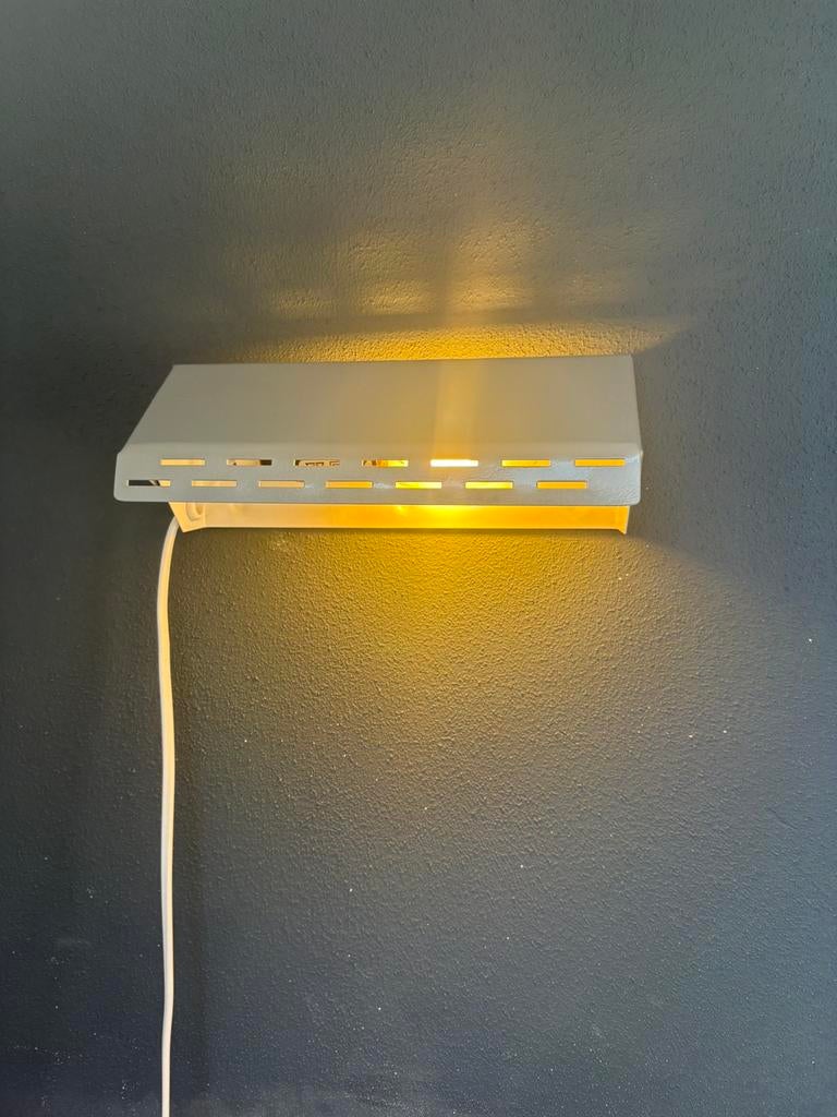 Vintage stijl bedlamp zilver, Huis en Inrichting, Ophalen, Zo goed als nieuw, Metaal, Vintage