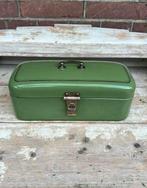 Emaille Reseda groene ontbijtkoek trommel koektrommel, Ophalen of Verzenden