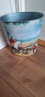 Vintage prullenbak paarden de jacht, Ophalen, Huis en Inrichting