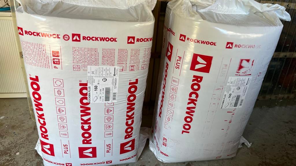 6 pakken Rockwool plus isolatie - 160mm, Ophalen, 12 cm of meer, Nieuw, Steenwol