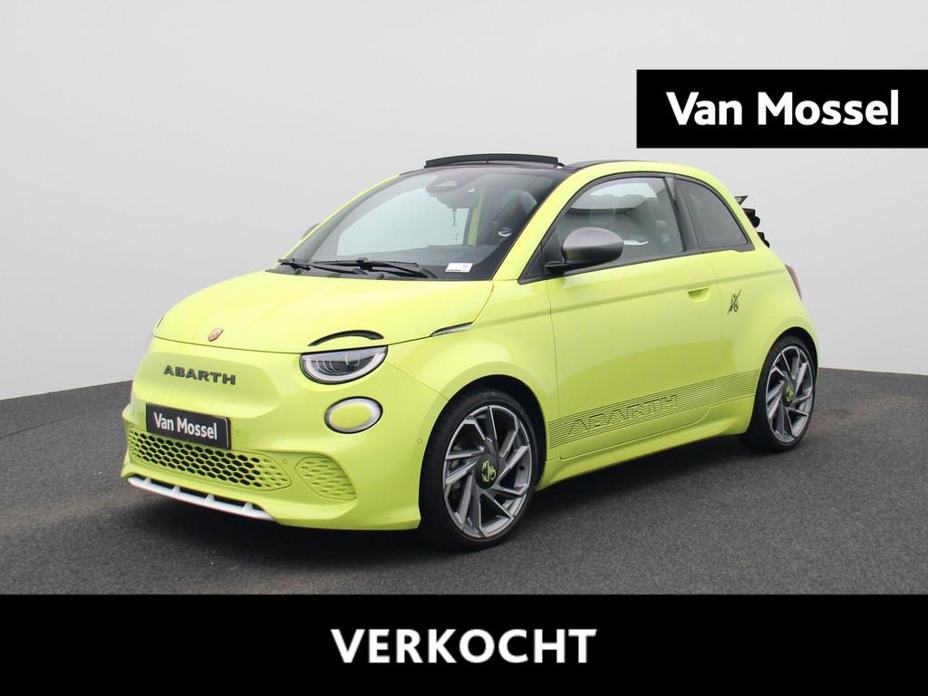Abarth 500E Cabriolet 42 kWh Scorpionissima | Navigatie | Pa, Auto's, Abarth, 12 maanden, Stof, 4 stoelen, 155 pk