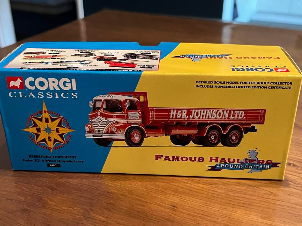 Corgi 1/50 - Foden S21 6 Wheel Dropside Lorry HR Johnson Ltd