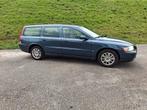 Volvo V70 2.4 170PK 2005 Blauw Top onderhouden, Auto's, Voorwielaandrijving, 1800 kg, Beige, Blauw