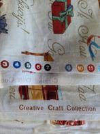 9 meter aparte stof met tekst, Verzenden, Katoen, 200 cm of meer, 120 cm of meer