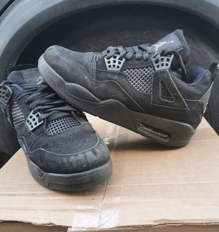 Jordan 4 Retro Black Cat Sneakers - Maat 39, Kleding | Heren, Schoenen, Verzenden, Zwart, Sneakers of Gympen, Gedragen