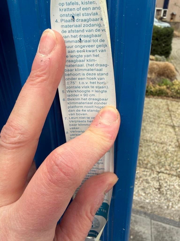Professionele uitschuifbare ladder 3x14 sporten EN 2484, Ophalen, Gebruikt, Ladder, Opvouwbaar of Inschuifbaar