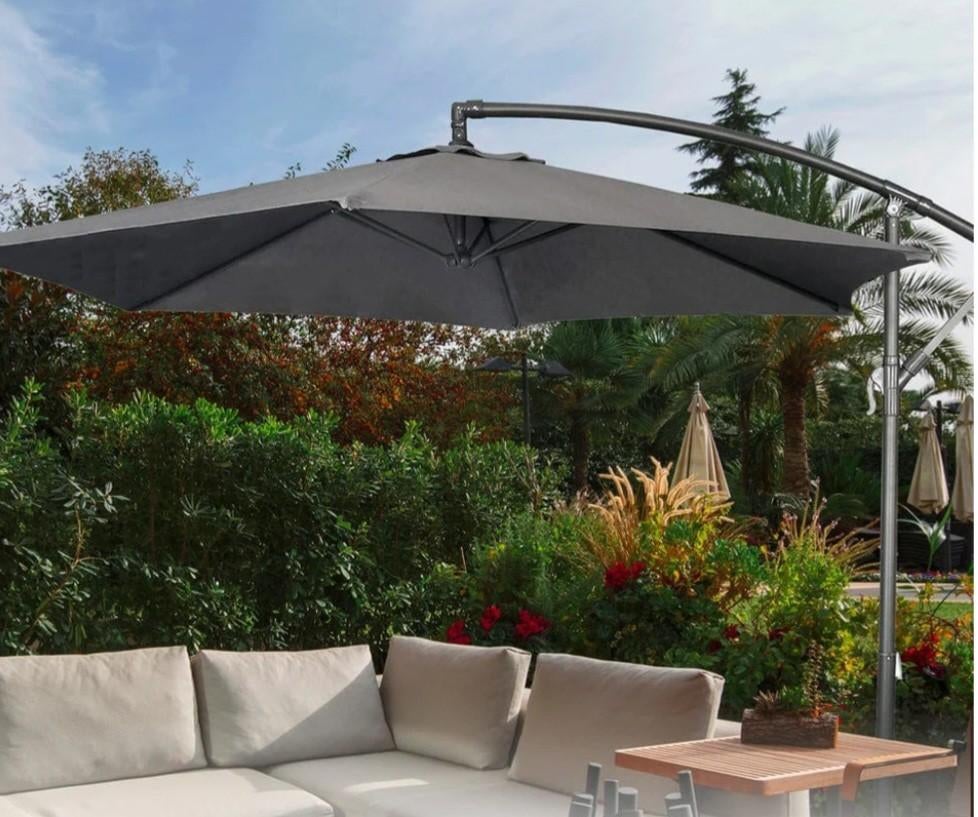 Zweefparasol zo goed als nieuw, Ophalen, Verstelbaar, 2 tot 3 meter, Zweefparasol