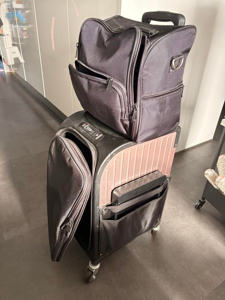 Kappers trolley sibel rollercoaster stoolcase rose gold, Ophalen, Gebruikt, Zwart, Met slot