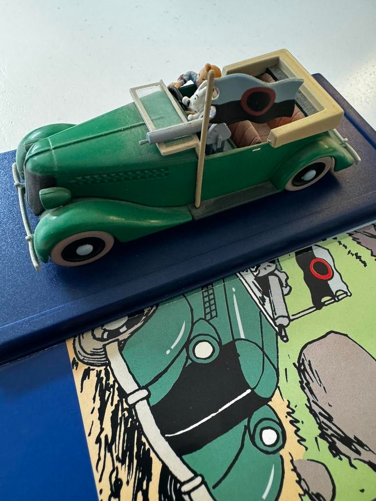 Kuifje auto 1:43 de mitrailleuse uit het gebroken oor, Verzamelen, Stripfiguren, Ophalen of Verzenden, Kuifje, Zo goed als nieuw