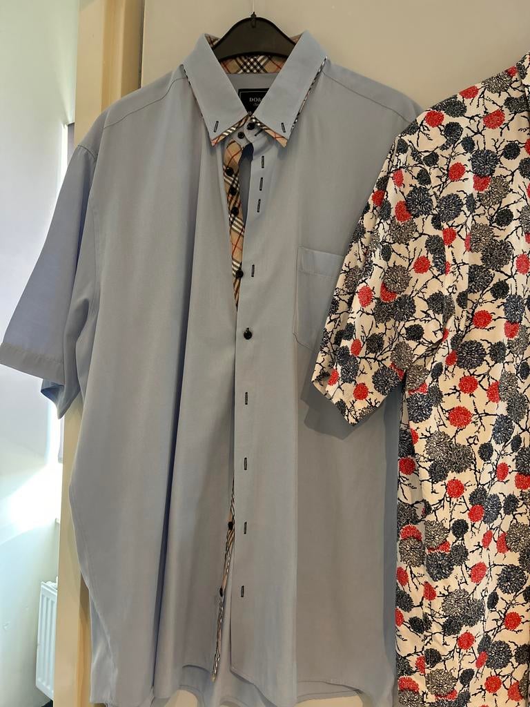 DOSCO heren overhemd lichtblauw korte mouw, Kleding | Heren, Ophalen of Verzenden, Zo goed als nieuw, Overige kleuren, Overige halswijdtes