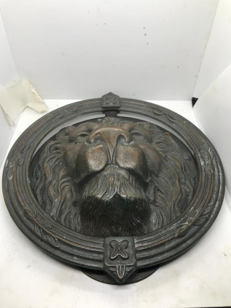 brons deurklopper leeuw, Ophalen of Verzenden