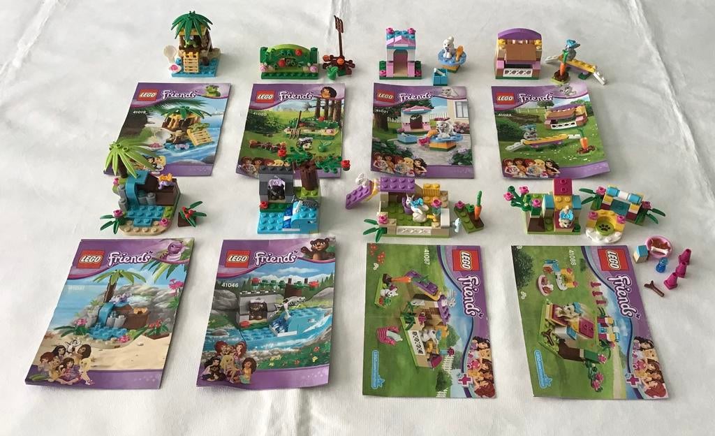 11 lego friend dieren setjes, Compleet, Lego, Friends, Ophalen of Verzenden