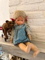 Kathe Kruse pop stofkopje Hampelchen 3 achternaden 47 cm, Antiek en Kunst, Antiek | Speelgoed, Ophalen of Verzenden