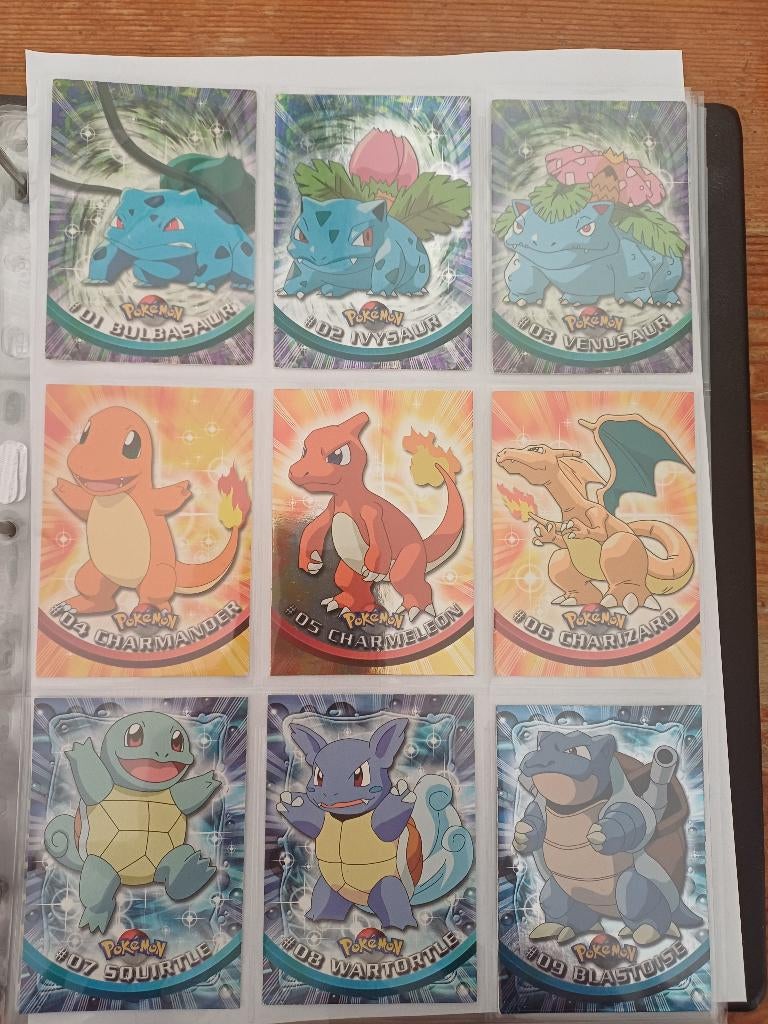 ​Pokémon Topps Series Set (#01-09) incl.3 Foil/ Holo's, Verzenden, Zo goed als nieuw, Meerdere kaarten, Foil