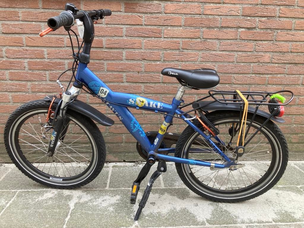 Blauwe kinderfiets 6 jaar- opknapper?, Ophalen, Zo goed als nieuw, 16 tot 20 inch