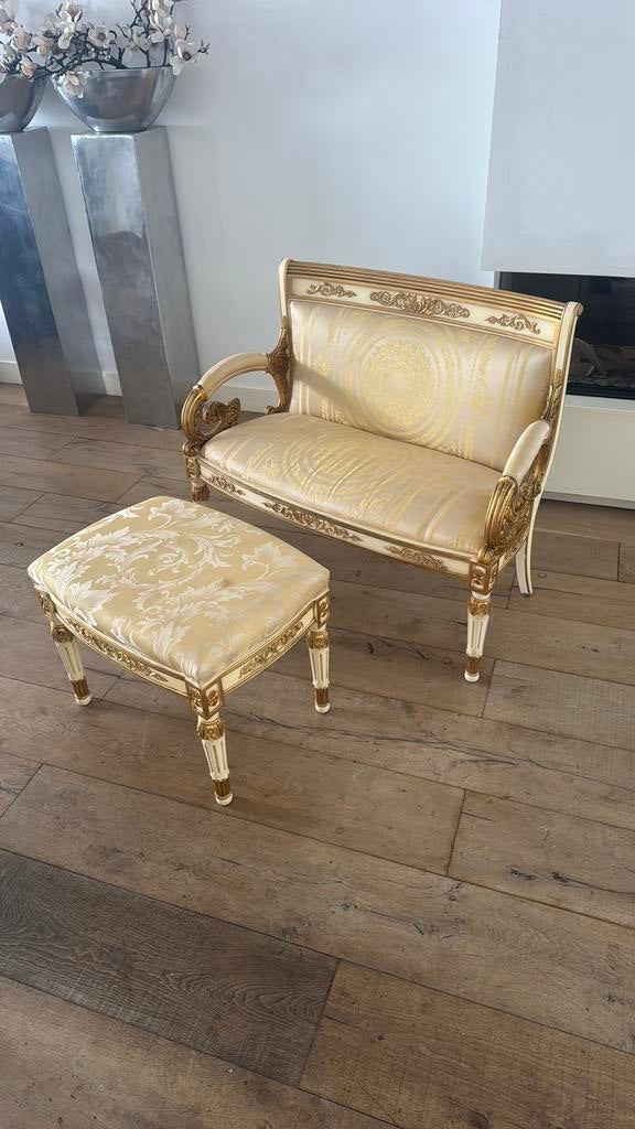 Origineel Versace bankje - Medusa Barok Stijl, Ophalen, Gebruikt, Minder dan 75 cm, Tweepersoons