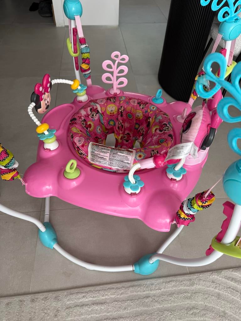 Minnie Mouse Baby Jumper - Roze met Speeltjes, Kinderen en Baby's, Speelgoed | Babyspeelgoed, Ophalen, Zo goed als nieuw, Overige typen