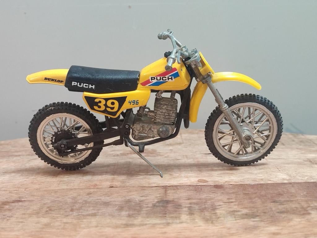 Puch 496 motorcrosser - schaal: 1/12, Ophalen of Verzenden, Zo goed als nieuw, Overige merken