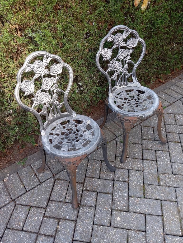 Bistro stoelen, Ophalen of Verzenden, Gebruikt, Metaal