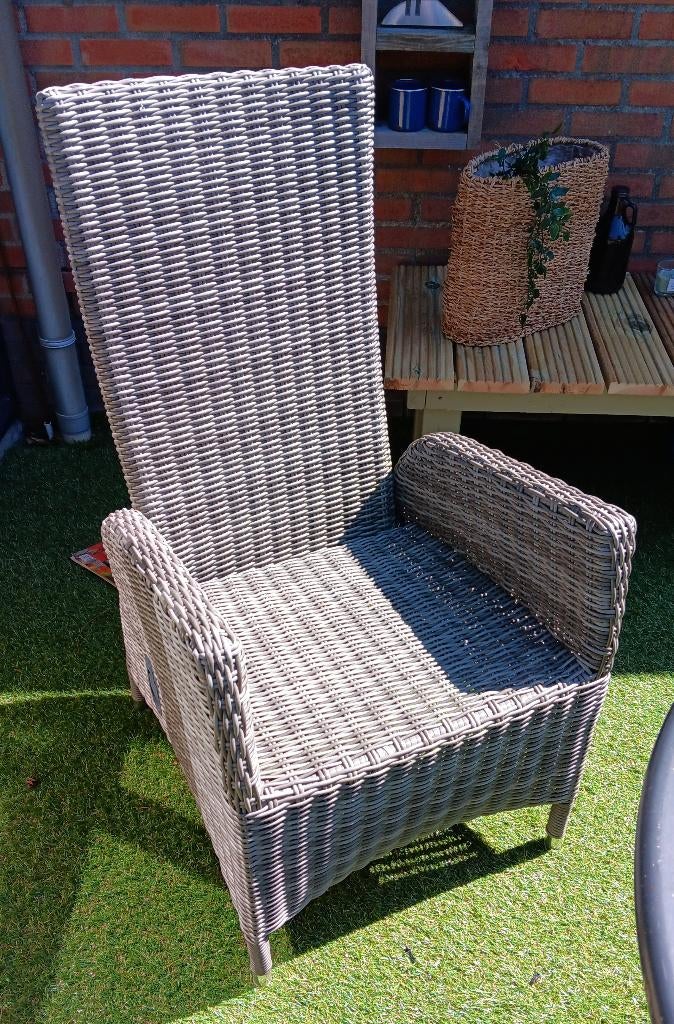 Twee tuinstoelen, Tuin en Terras, Tuinstoelen, Gebruikt, Kunststof, Verstelbaar, Ophalen