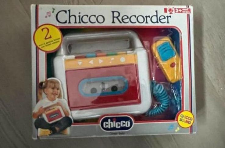 CHICCO DRAAGBARE CASSETTESPELER/RECORDER VOOR KINDER, Ophalen of Verzenden, Zo goed als nieuw