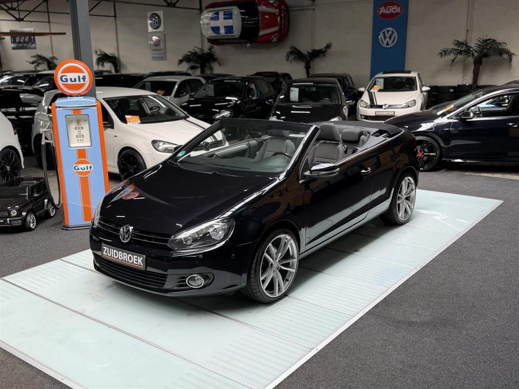 Volkswagen Golf 1.2 Cabrio! Cruise! Clima! (bj 2011), Gebruikt, 4 cilinders, Cabriolet, Zwart