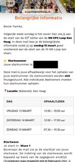 CPC 10 km wave 1 - 2 kaartjes, Tickets en Kaartjes, Drie personen of meer, Ticket of Toegangskaart