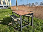 Tuintafel | Tuinset Bar incl. Barkrukken, Ophalen, 4 zitplaatsen, Teakhout, Zo goed als nieuw