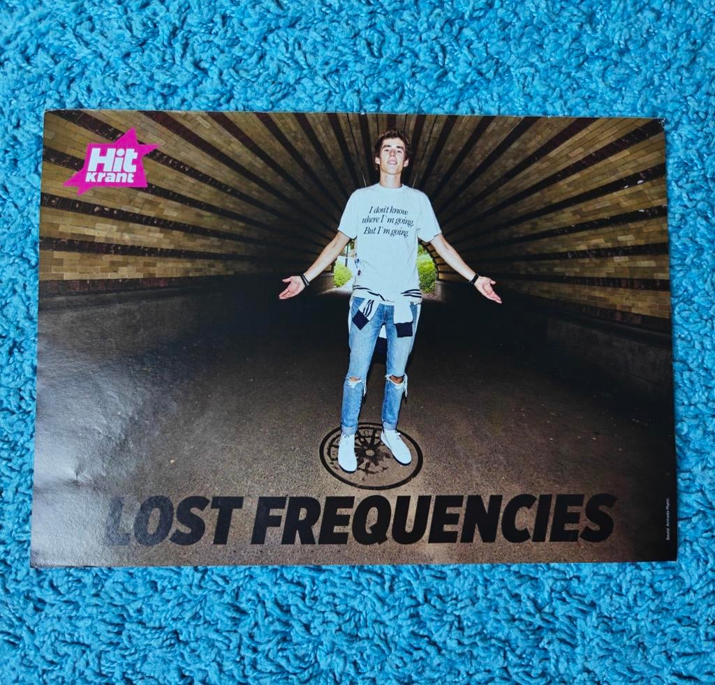 Lost Frequencies poster hitkrant, A4 of kleiner, Rechthoekig Liggend, Nieuw, Ophalen of Verzenden