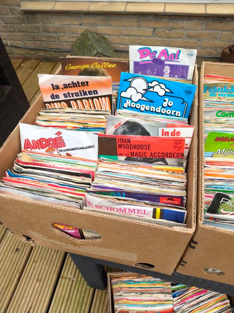 Partij singles Nederlandstalig, Gebruikt, 7 inch, Single, Ophalen of Verzenden